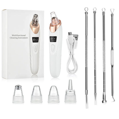 Okayso Blackhead Remover with Acne Needle Vacuum Pore Cleaner Black Pimple Blemish Remove for Face&Nose Skin Care Tool Kit plus CHINA