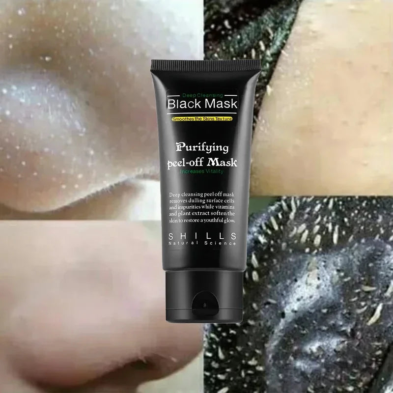 Bamboo Charcoal New Suction Face Deep Cleansing Black Mud Mask Blackhead Remover Peel-Off Mask Easy To Pull