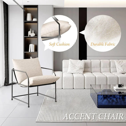 Accent Chair Living Room Chairs Accent Chairs Set of 2 Comfy Reading Chair for Bedroom Upholstered Lounge Chair Mid Century Badiee Stylez