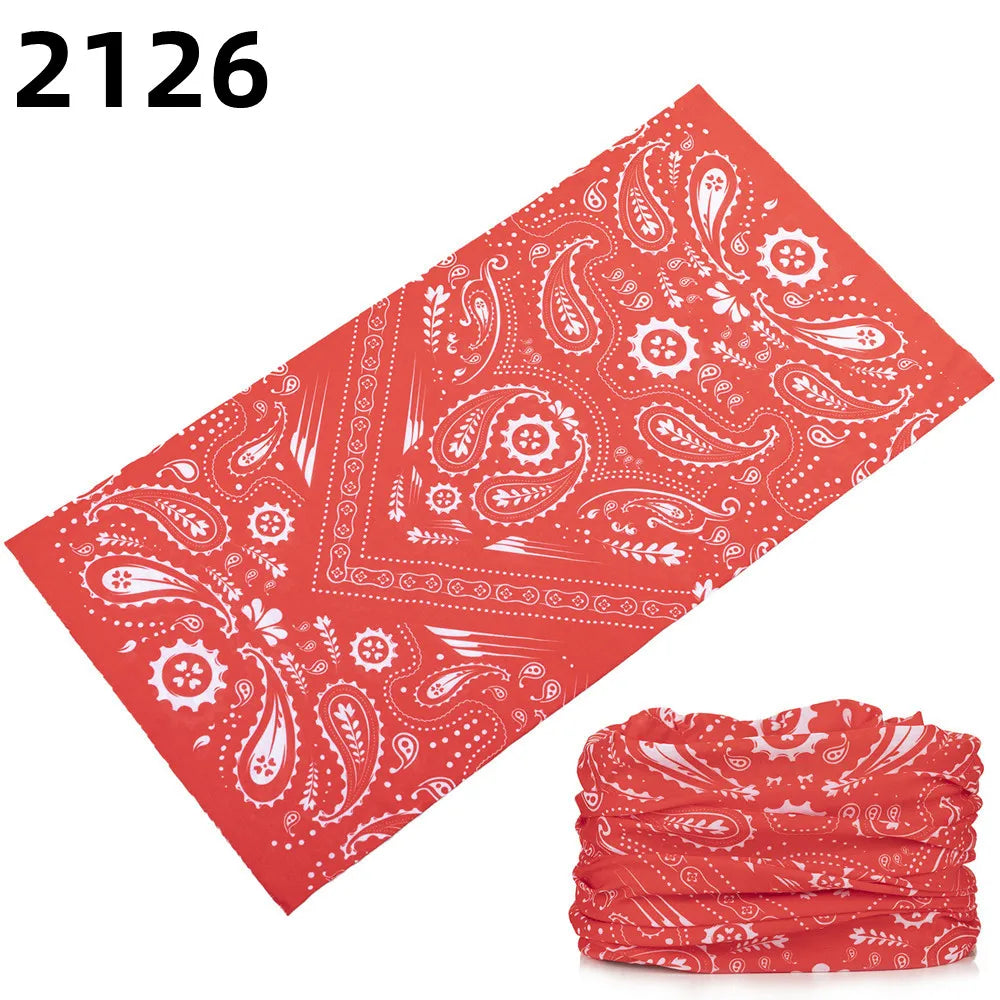 2101Unisex Climbing Hiking Scarf Sport Headwear Bandanas Motorcycle Turban Hand Band Magic Scarves Outdoor Cycling Headband Mask 2126