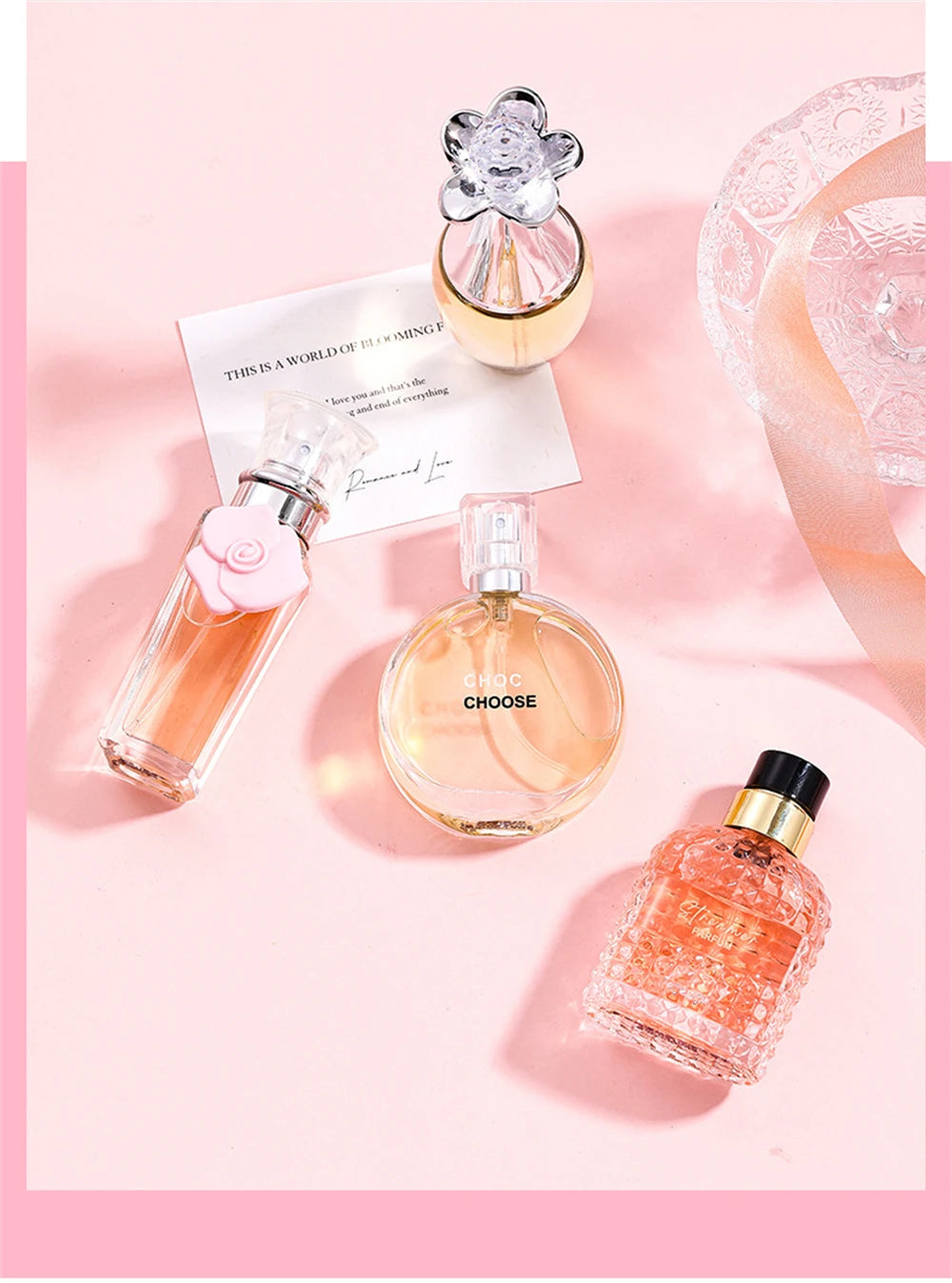 Brand Gift Box 4Pcs Set Perfume Women Parfum Femme 100ml Fresh Natural Floral Scent Spray Feminino Perfumes De Mujer Originales Badiee Stylez