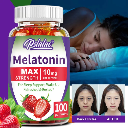 Melatonin Gummies 10 Mg - Fall Asleep Naturally, Fight Insomnia, Support Immunity, and Improve Rest Quality