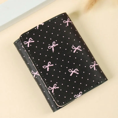 Vintage Bear and Rabbit Short Wallet Multi Slot Portable Money Bag PU Coin Purse Girl 2