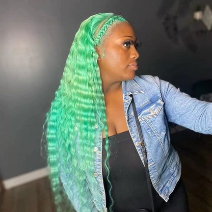 613 Blonde HD Lace Frontal Wig 13x4 13×6 Deep Wave Lace Front Human Hair Wig Colored Curly Wigs Water Wave Wigs For Women ﻿ ﻿ Badiee Stylez