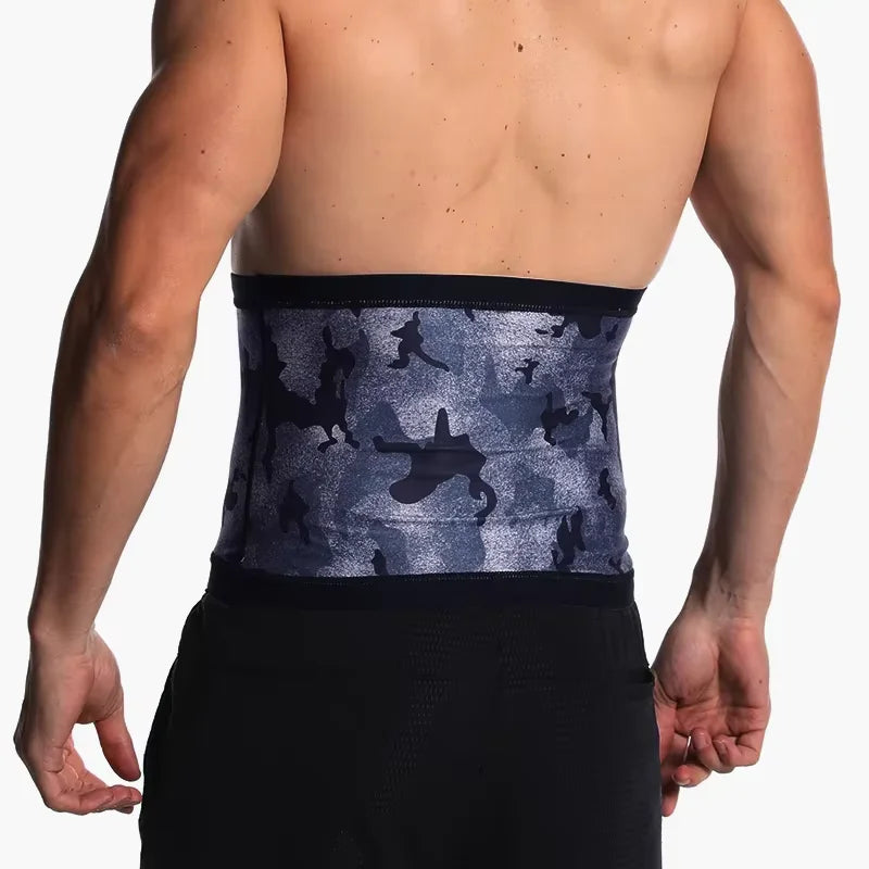 Men Sauna Suits Waist Trimmer Belly Wrap Workout Sweat Band Abdominal Trainer Weight Loss Shaper Tummy Control Slimming Belts