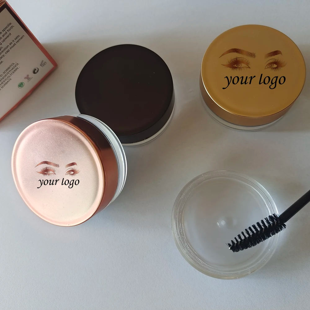 Custom Eyebrow Styling Gel Eye brow Sculpt Soap Waterproof Private Label Transparent Wax Set Brow Soft Gel Eyebrow Makeup