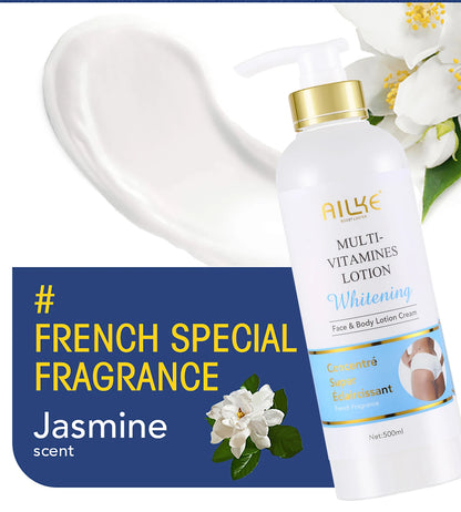 AILKE Natural Multi-Vitamin Lightening Skin Care Kit, Moisturize, Even Toning, Remove Dark and White Spots, Clean & Smooth Skin