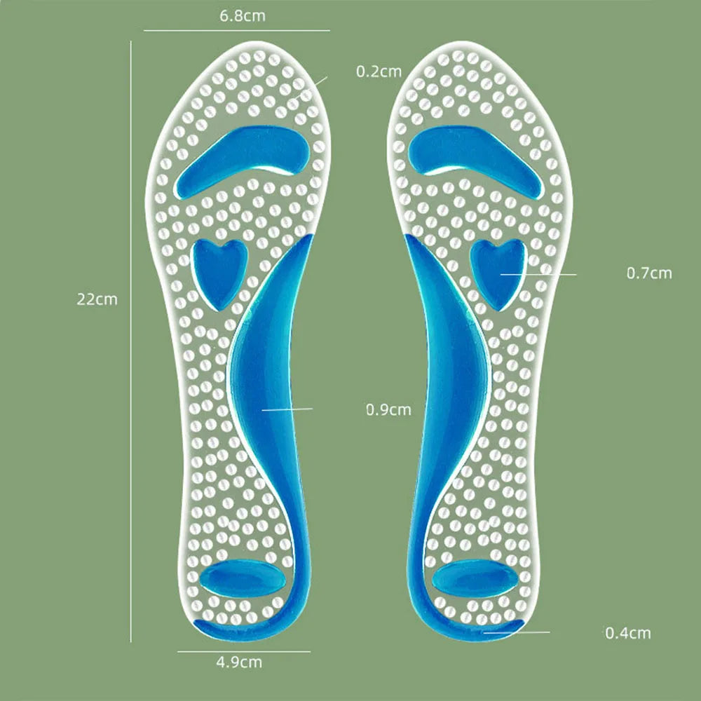 Anti Slip Sole Pads For High-Heels Arch Support Self-adhesive Sandals Insole Summer Comfortable Gel Insoles Silicone Cushion