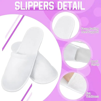 54pcs Spa Robe Sleepover Party Supplies Satin Bridesmaids Robes Includes 18 Kimono Robe Rose 18 White Hotel Spa Slippers 18 Eye