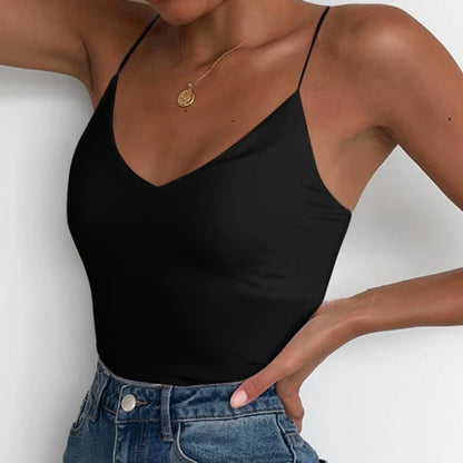 Satin Women Thin Wild Solid Camis Vest Women Tank Tops Female 2022 Summer Sexy Strap Basic Tops Slim Sleeveless Camisole