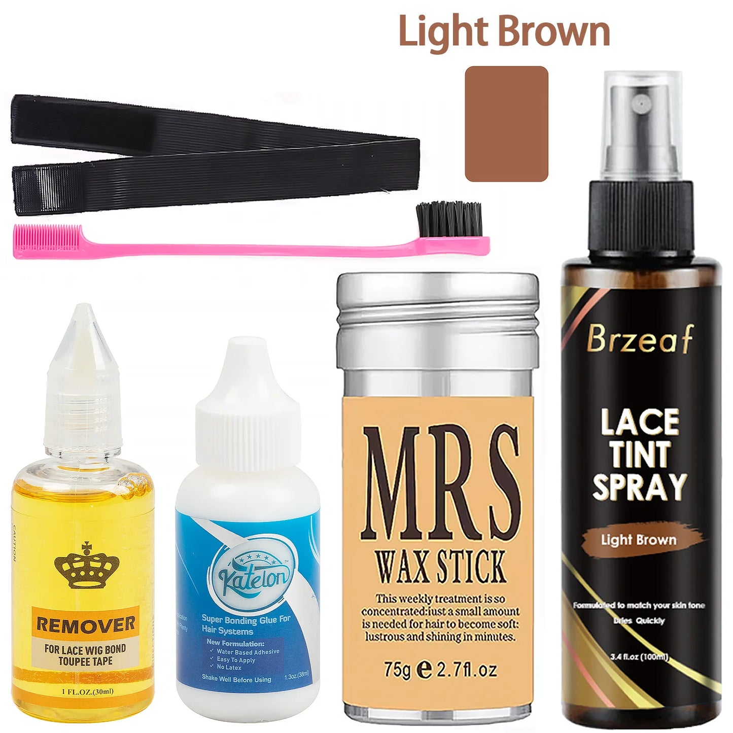 Wig Glue Spray for Front Lace Wig Lace Melting Spray for Wigs Melting Spray Lace Bond Spray Lace Glue Kit Wig Install Kit