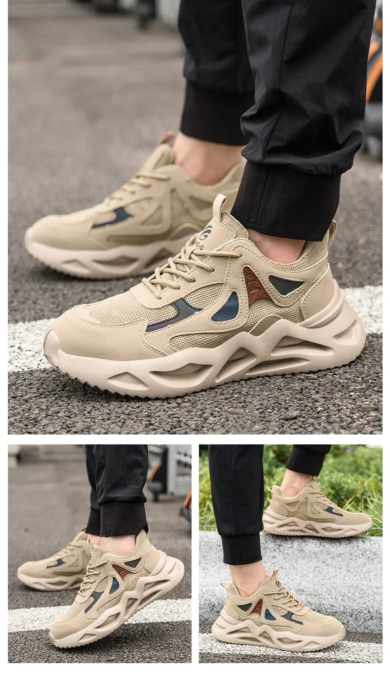 Lightweight Safety Shoes Men Women Work Shoes Steel Toe Cap Working Boots Sneakers Man Women Breathable Shoes Tactical Boots - Badiee Stylez