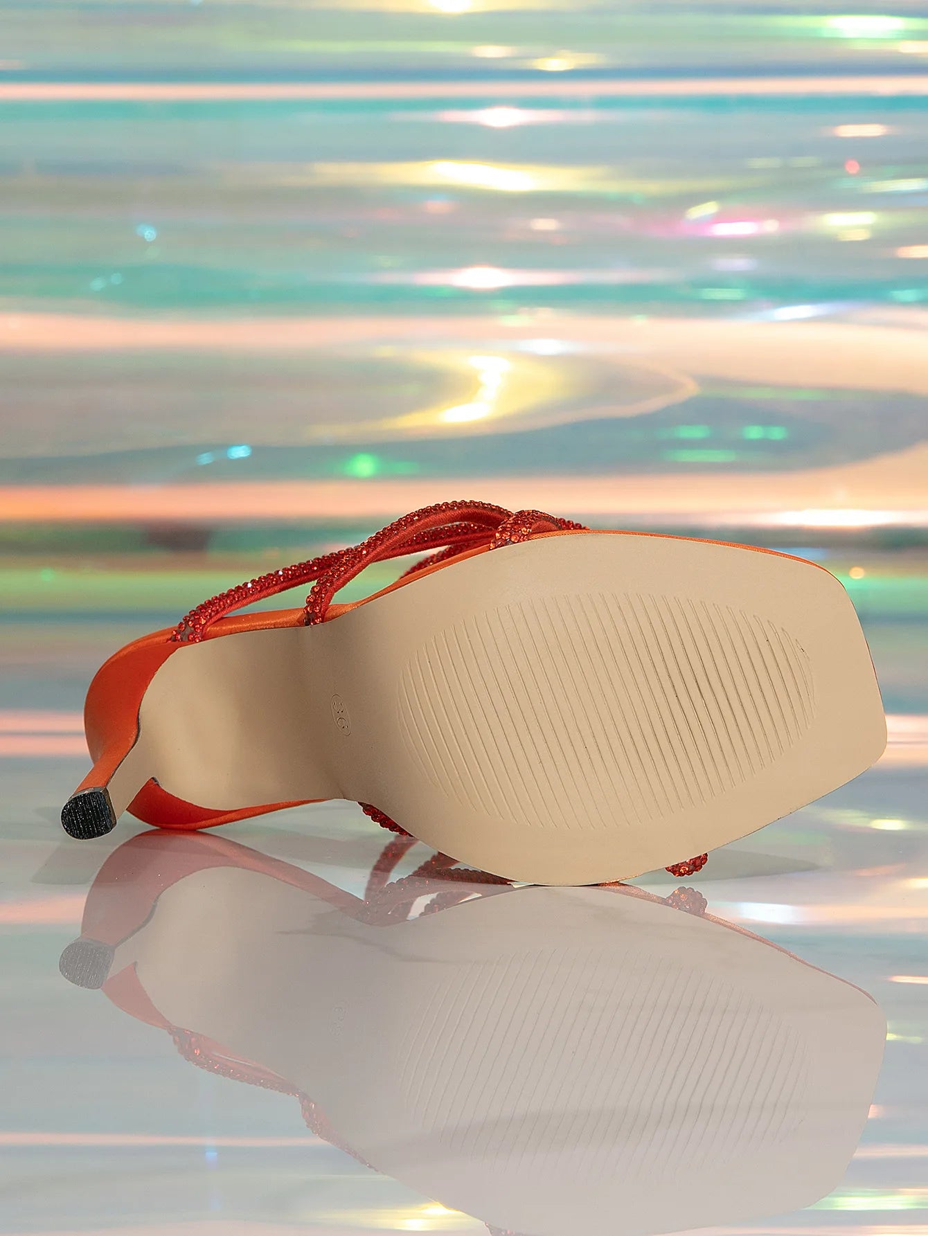 Gladiatorial Rhinestone Sandals Thin-Strap Winding Women High Heeled Sandals Ceremony Party Sexy Stiletto Pumps 11cm Pink Green