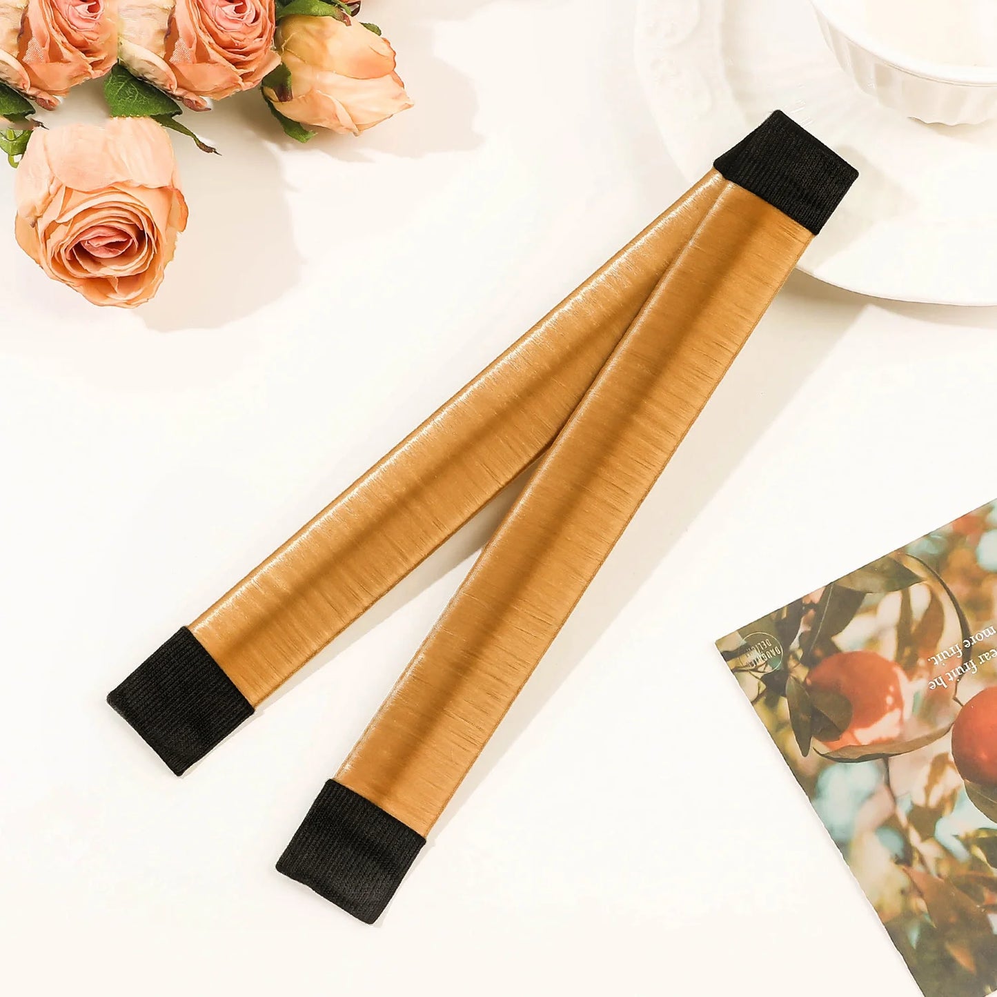 Lady Girl Hair Accessories Sweet French Dish Made Hair Band Ball Twist Magic DIY Tool Bun Maker Synthetic Donuts Bud Head Band Badiee Stylez