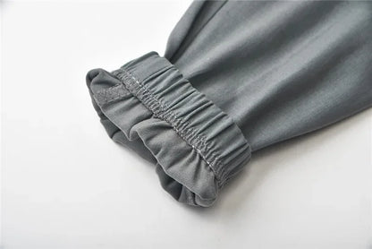 2022 New Solid Jogger Women's Cargo Pants Multi-Pocket Drawstring Elastic Waist Women Sports Pants Streetwear Casual Long Pant Badiee Stylez