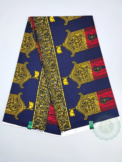 Classical Veritable Wax Guaranteed Real wax print fabric dutch hollandais pagne africa Dress 100% cotton 6yards Coffee 6Yards 950g