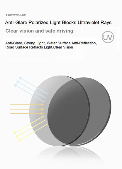 1/2PCS Night Vision Glasses Men Anti-Glare Driving Goggle Half Frame Polarized Sunglasses for Driver UV400 Day and Night Glasses Badiee Stylez