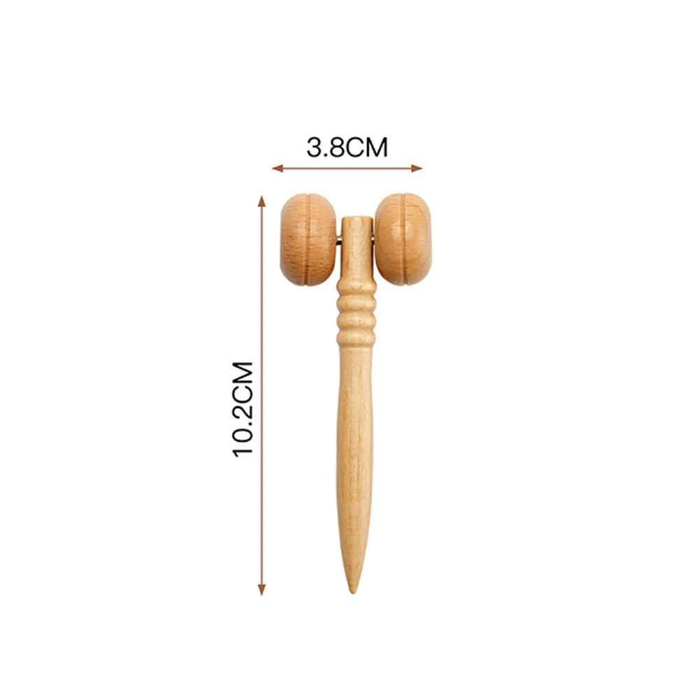 Wooden Massager for Face Wrinkle Remover Roller Facial Skin Scraping Lifting Maderoterapia Guasha Face Massager Beauty Health 1 pcs A4