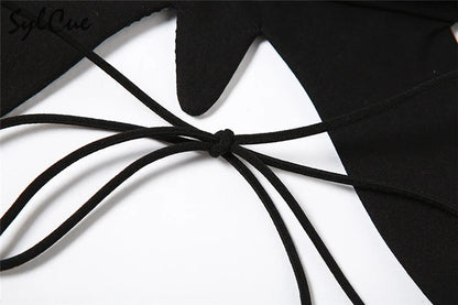 Sylcue Butterfly Plastic Art Design Advanced Fashion Personality All-Match Summer Travel Cool Women'S Sexy Charm Camisole Vest