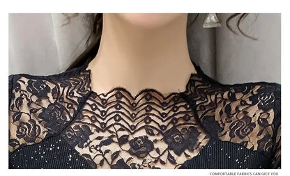 Summer Women Tops Patchwork Bright silk Mesh T shirt Pathcwork Short Sleeve Lace Shirt