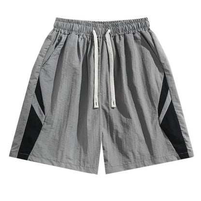 Large Size Loose Casual Thin Shorts High Waist Drawstring Wide Leg Shorts Summer Beach Knee Length Pants Men Badiee Stylez