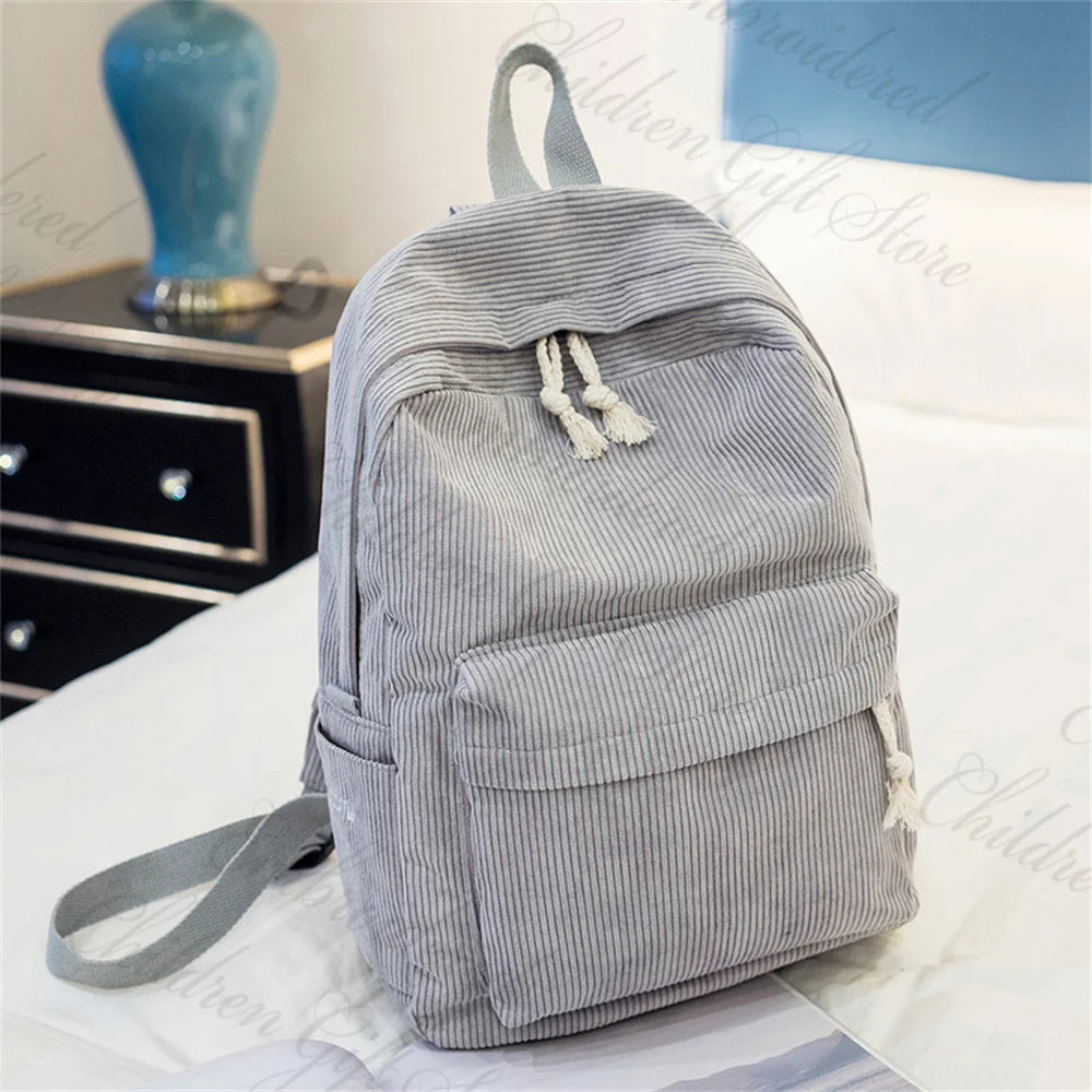 Personalized Children's Schoolbag Baby Stroller Bag Customized Kindergarten Snack Backpacks with Name Solid Color Backpacks GRAY