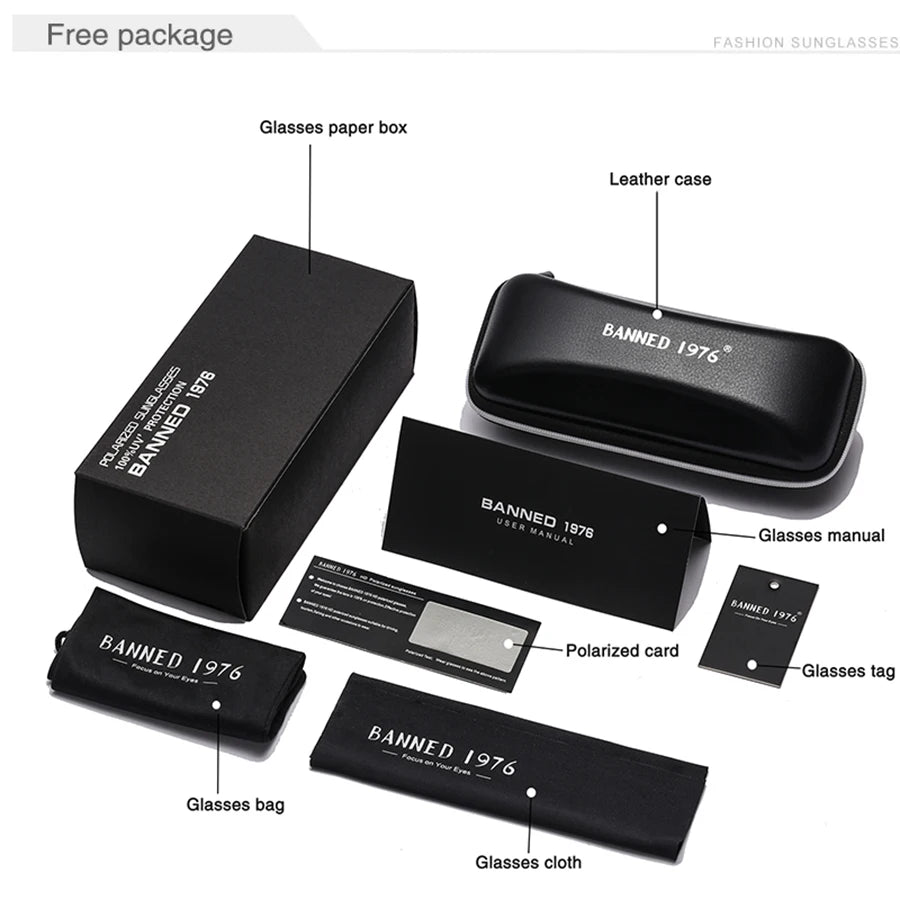 2022 HD Polarized Round Metal Sunglasses UV400 Men's Sun glasses Feminin Women's Vintage Gafas De Sol Metal Goggles With box