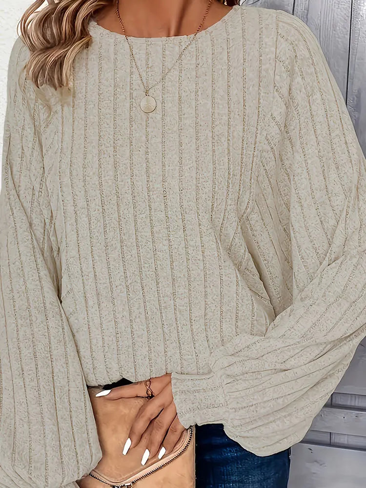 Women's plus size top spring chic and elegant top suitable for casual women's fashionable top