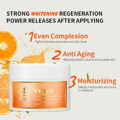 AILKE Vitamin C Whitening Kit For Women, Even Skin Tone, Clean Skin, Moisturizing, Anti Wrinkle & Aging, Glow Skin Set Face Cream