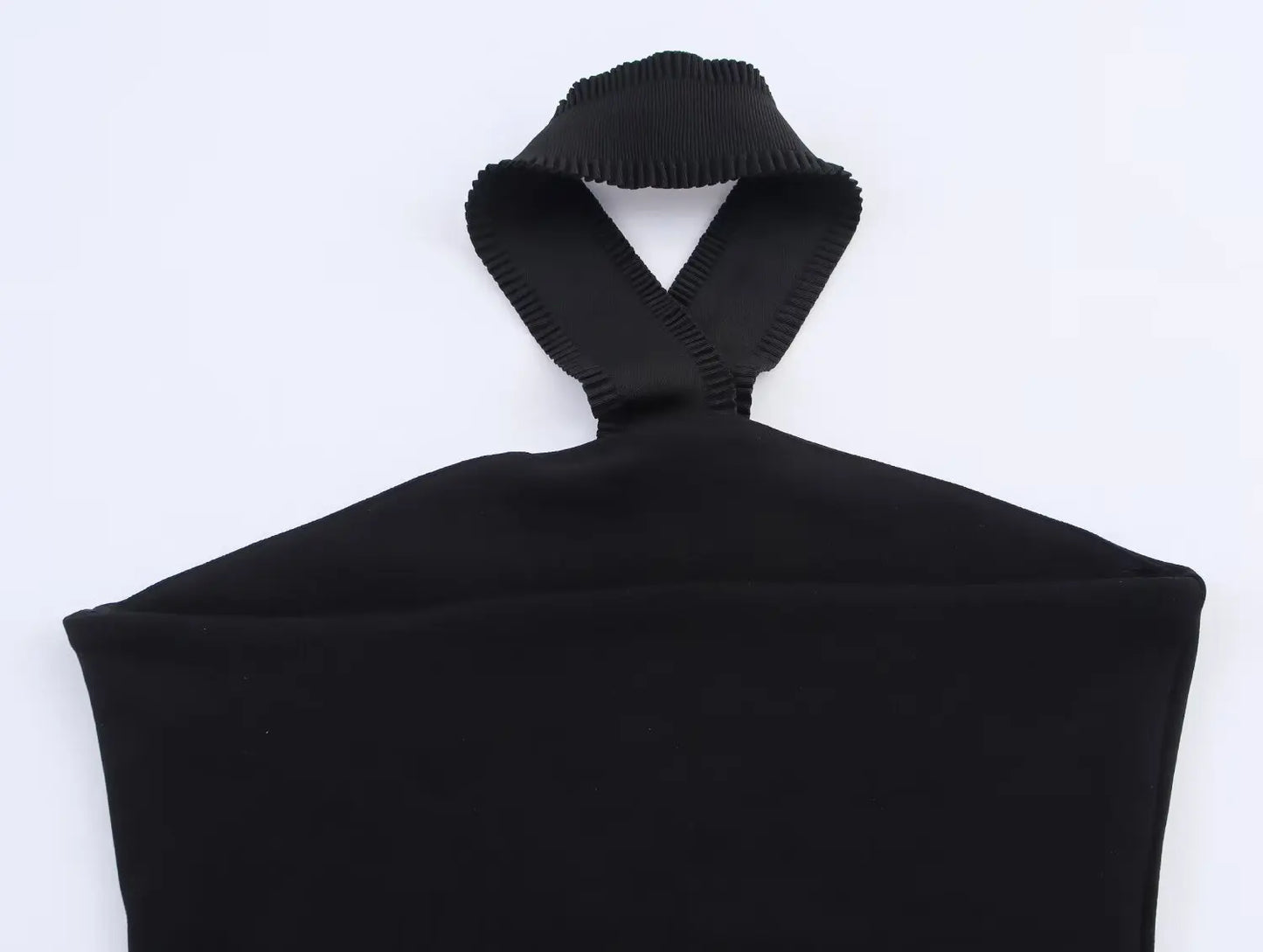 HH Women 2-Piece Set Elasticity Neck Halter Button Design Sleeveless Backless Sexy Top+Casual Elastic Waist Slim Long Pant Badiee Stylez