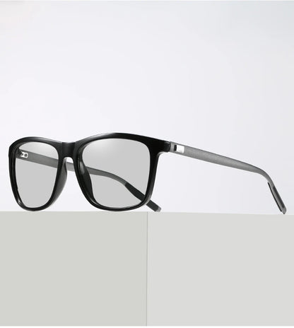 Luxury Square Photochromic Sunglasses Men Women Classic Black Polarized Sun Glasses Male High Quality Chameleon Driving Shades