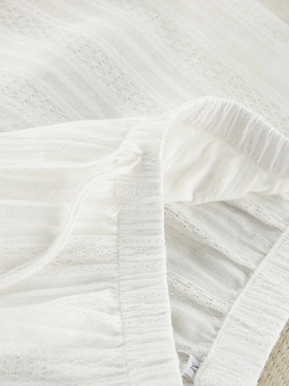 Marthaqiqi Winter Women Pajamas Suit Lace Up Sleepwear Long Sleeve Nightgowns O-Neck Nightwear Pants Casual Ladies Home Clothes