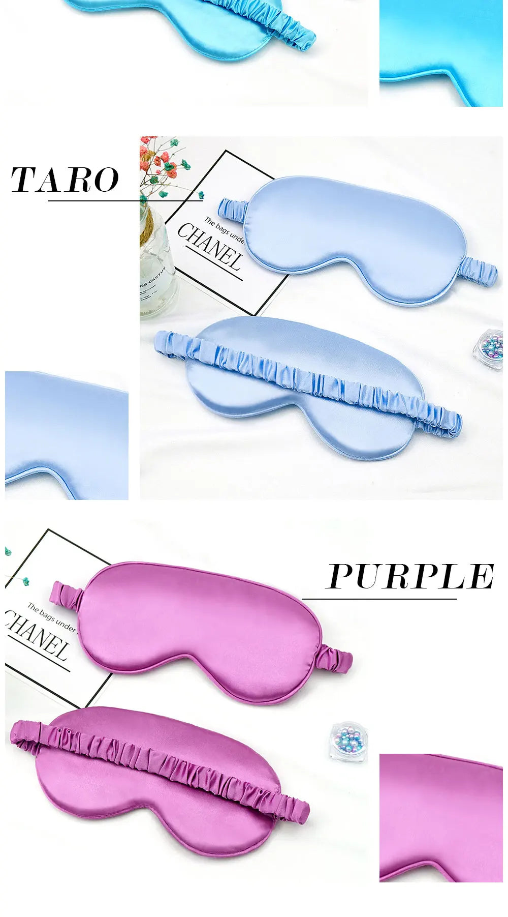 Imitated Silk Eye Patch Shading Sleep Eye Mask Eyepatch Travel Relax Cover Eyeshade Health Sleeping Shield Soft Eye Care Tools Badiee Stylez