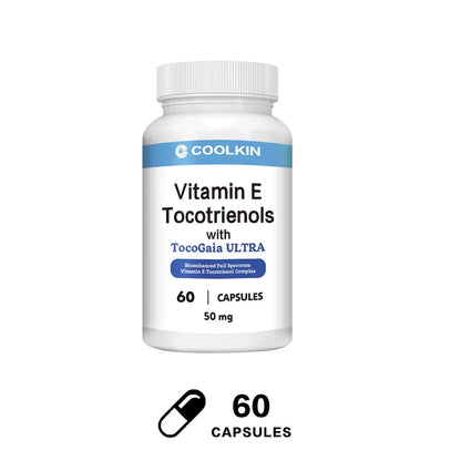 Vitamin E Tocotrienols - Supports Healthy Immune and Cardiovascular Systems, Promotes Skin Health, Antioxidant 60 Capsules