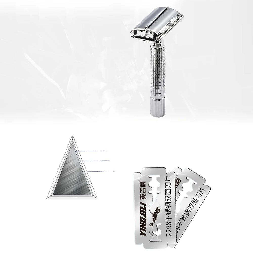 Razor Blades For Double Edge Razor,Stainless Steel Blades Used for Folding Knife with Shaving & Hair Removal 10/20pcs