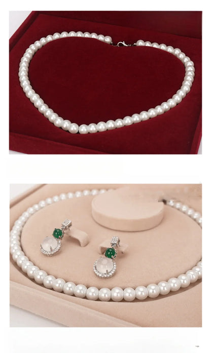 Velvet Pearl Necklace Gift Display Jewelry Set Box Wedding Ring Earring Bracelet Jewellery Packaging Storage Organizer Wholesale