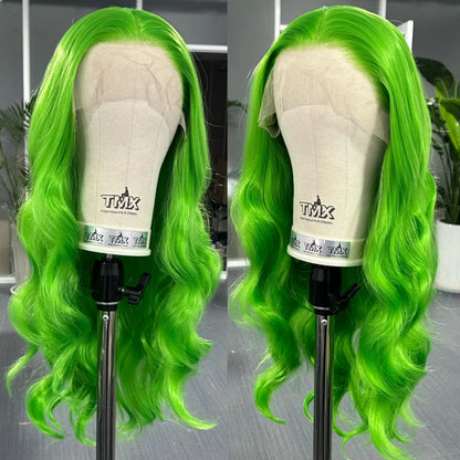 Platinum Blonde Long Wavy Synthetic Wig Free Part Loose Wave Natural Curly 13X4 Lace Front Wigs for Women Daily Party Cosplay Badiee Stylez