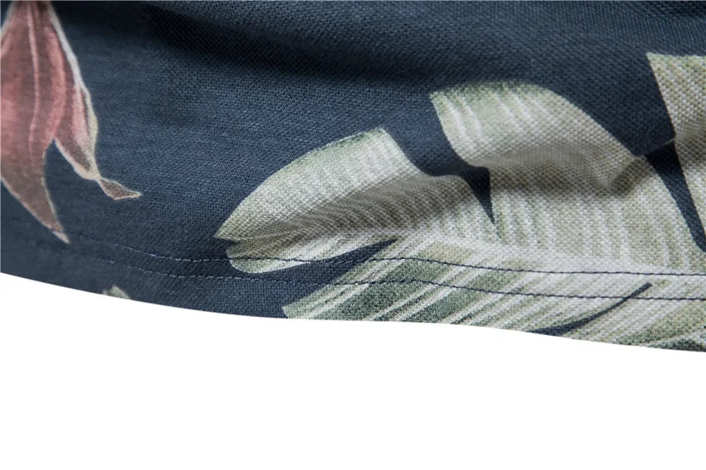 Hawaii Style Polo Shirts for Men Short Sleeve Quality Casual Social Men's Polo T Shirts Summer Men Clothing