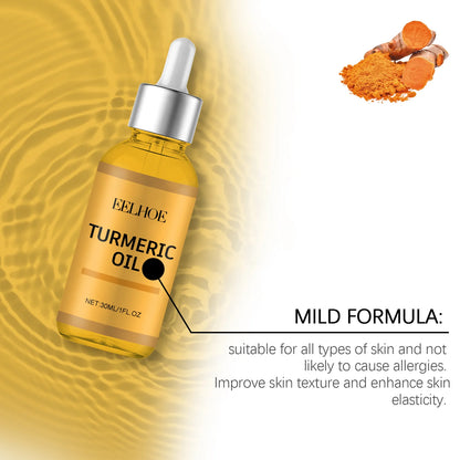 Turmeric Facial Oil Lightening Face Moisturizing & Skin Repair Smooth Deep Moisturizing Brightening Skin Care Essence Oil