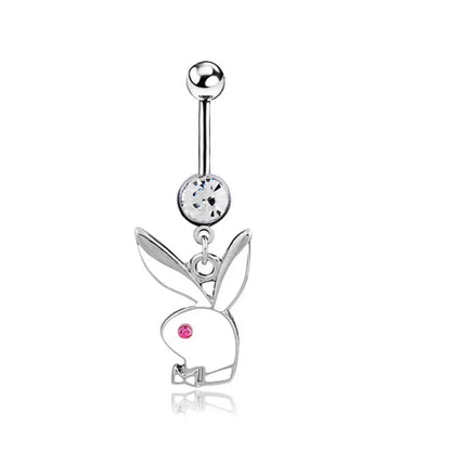 Belly Button Rings for Women Bunny Navel rings Gold color Rabbit Belly Rings Gem stone Belly Piercing Jewelry Body Jewelry 1