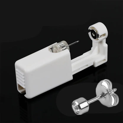 1-4Pcs Disposable Safe Painless Ear Piercing Tool, Healthy Sterile Punctur Kit Earring Studs Nose Rings Piercing Gun Set Badiee Stylez