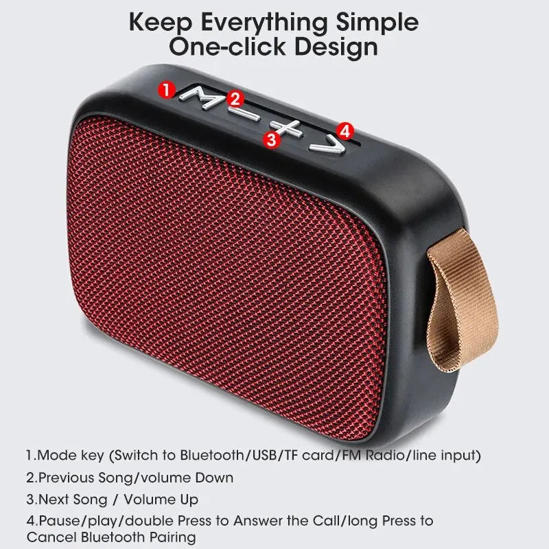 New Wireless  Speaker Outdoor Portable Subwoofer Mini Speaker Home Cloth Card Speaker Badiee Stylez