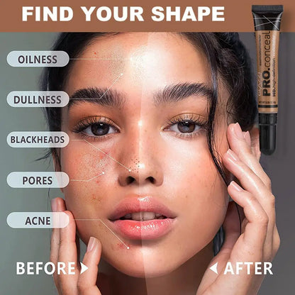 Hose Liquid Foundation Matte Nude Makeup Facial Foundation Highlight Concealer Oil Control Full Coverage Foundation for Brighten