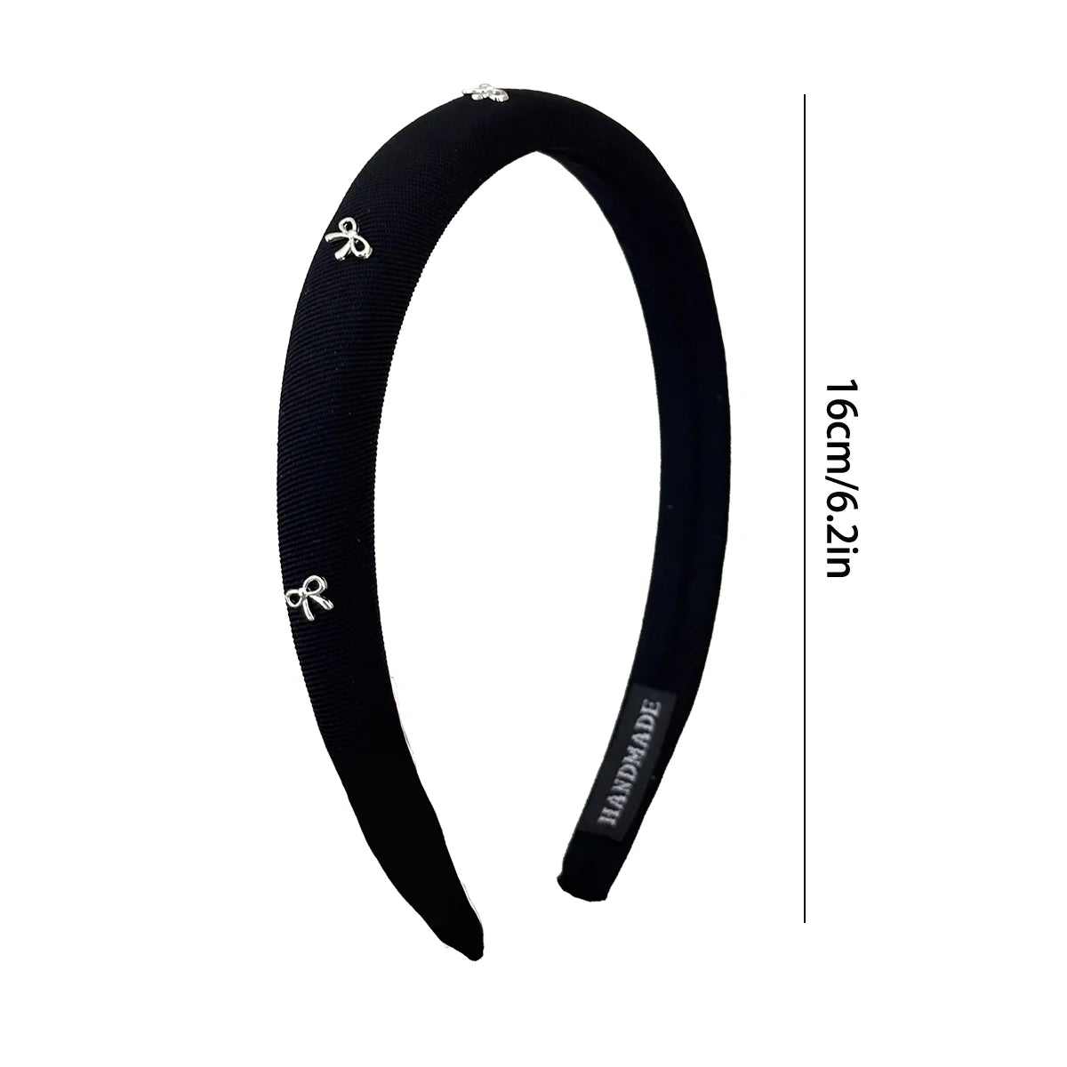 1pc/3pcs butterfly tie headband simple solid color fabric sponge head buckle headband accessory