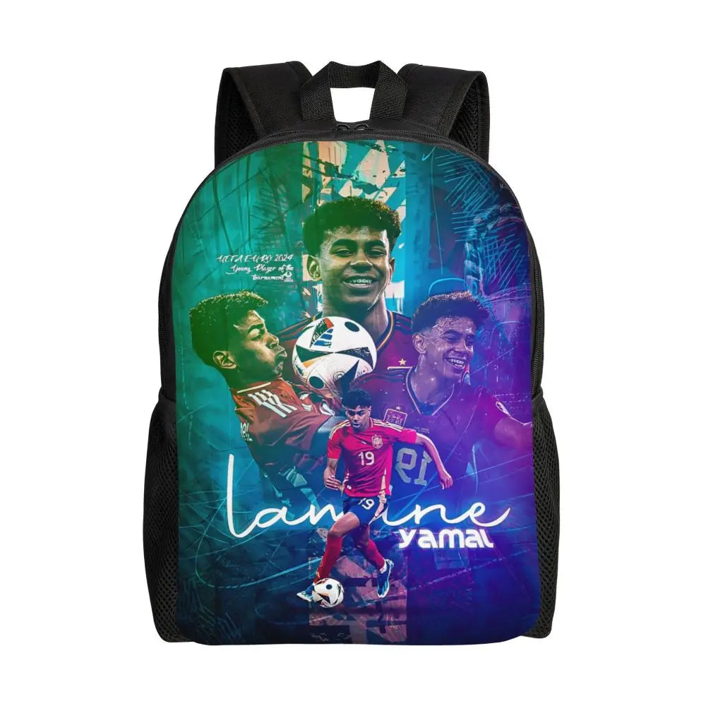 Lamine Y-Yamal Children Backpack for Kids Girls Boys Football Sports Backpacks Kawaii Daycare Child School Bag