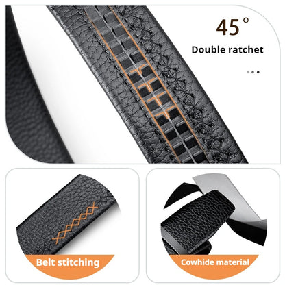 OYIFAN Men Belt Genuine Leather belt for men Alloy buckle ratchet belts Men Designer Belt Automatic belts 벨트 Badiee Stylez
