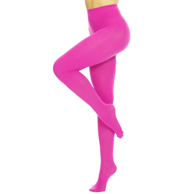 Plus Size Women Sexy Long Stockings Candy Color Velvet Pantyhose Spring Summer Autumn Large Elastic Tights school girl lingerie Badiee Stylez