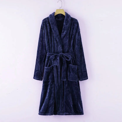 Personalised His and Hers Dressing Gown Customised Name Couples Bathrobes Terry Unisex Robe Monogrammed Mrs Mr Matching Robes navy
