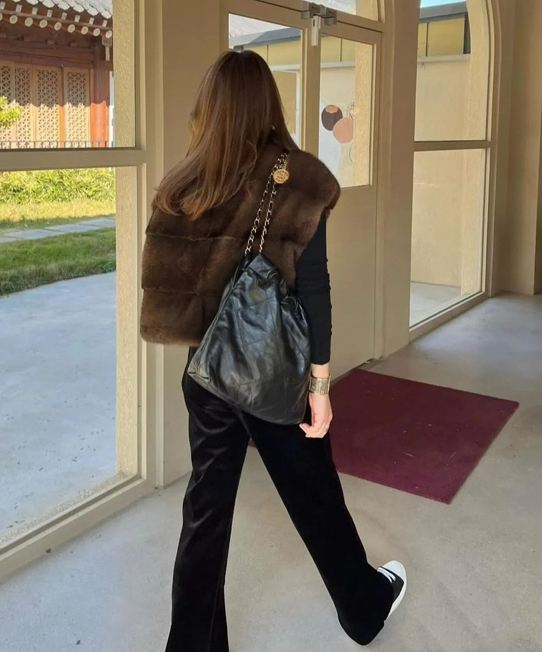 Autumn-winter luxurious short mink zippered vest Badiee Stylez