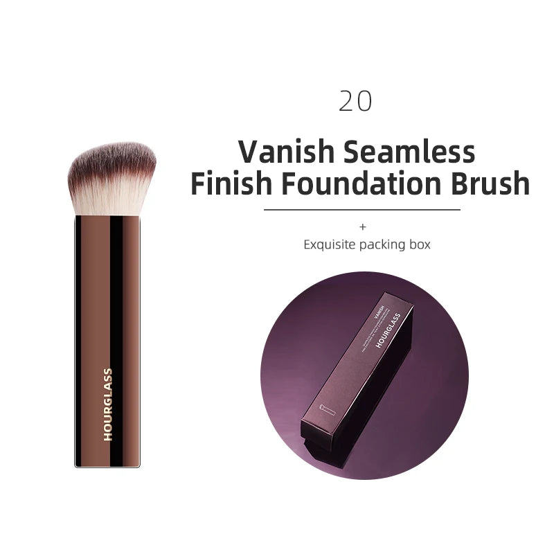 Hourglass Makeup Brushes Powder Foundation Concealer Blusher Bronzer Eye Shadow Eyebrow Eyeliner Sculpting Brush 20